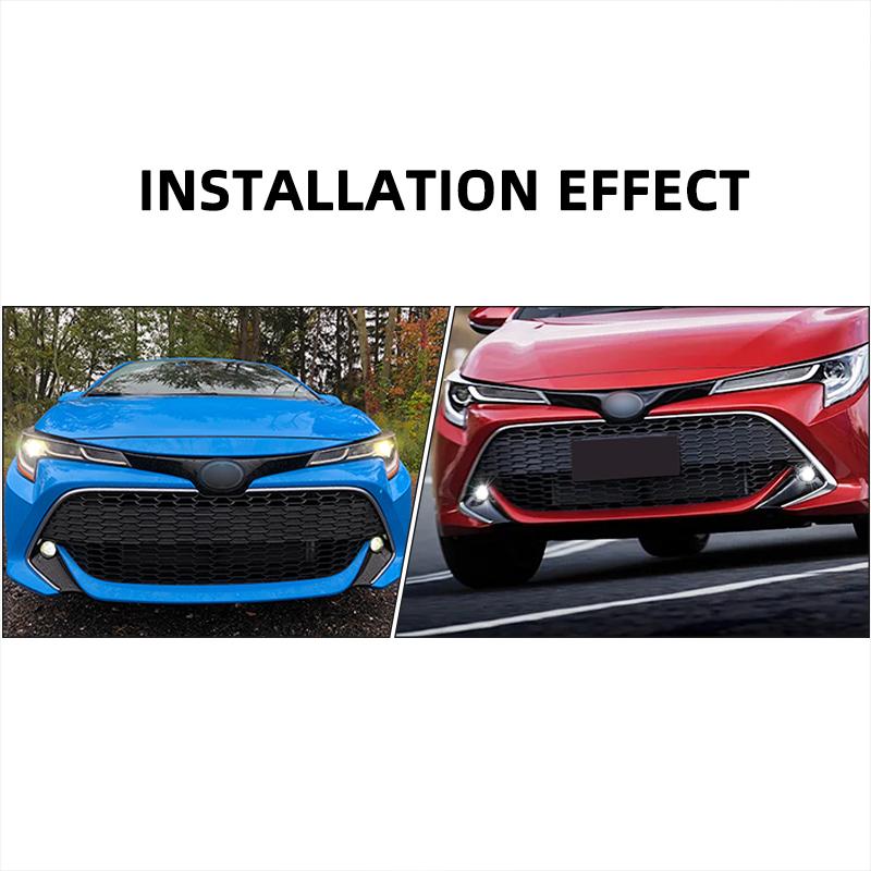 Светодиодная Дневная Ходовая Огни Противотуманная Фара для Toyota Corolla Hatchback 2019 2020 2021 4 Двери Провода Переключатель Реле Водонепроницаемый