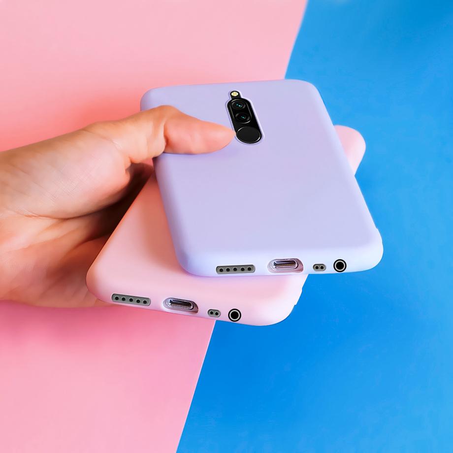 For Xiaomi Redmi 8 Case Soft TPU Candy Color Matte Cover Silicone Case For Xiaomi Redmi8 Redmi 8 Back Shell Cover Coque Bumper