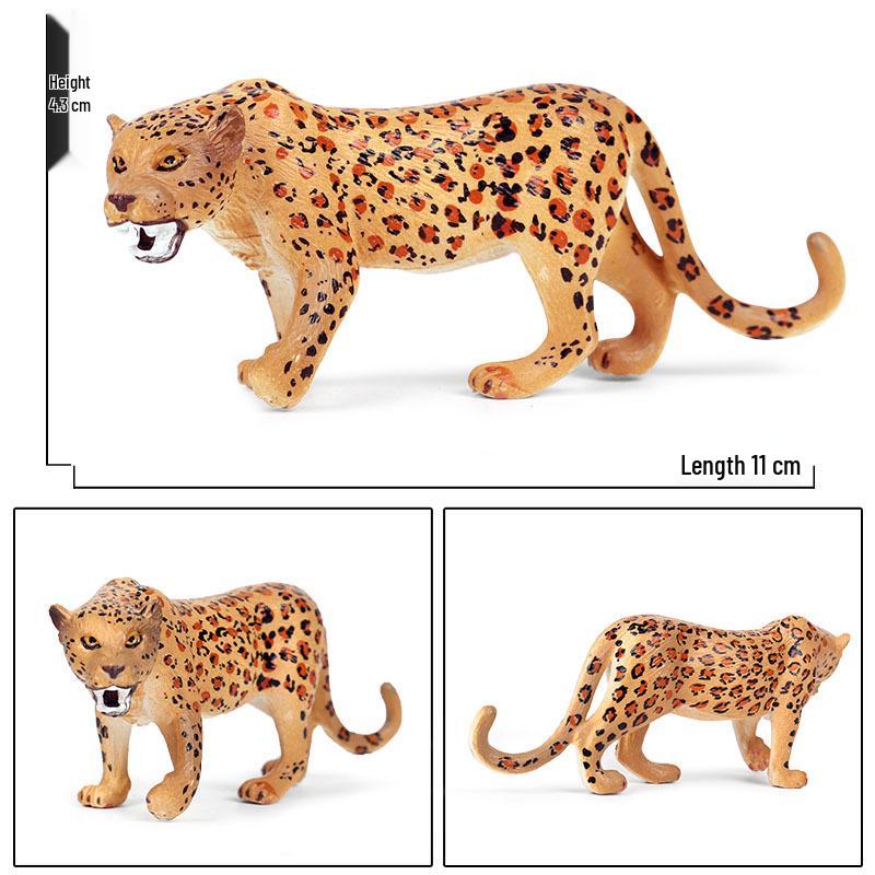 Набор фигурок диких животных: Ягуар, Гепард, Африканский Леопард для Детей