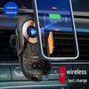 Magic Clip Q18: Transparent Wireless Car Charger & Phone Holder with Auto-Closing Navigation Support