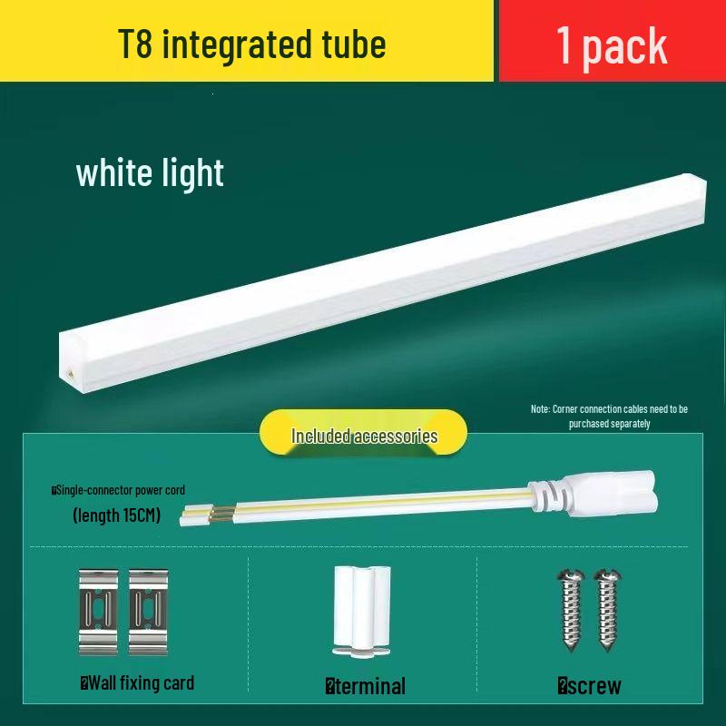 Светодиодная лента T5 Super Bright, Интегрированная, Квадратный кронштейн для дома, Т8 гильза, Длинная дневная лента