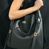 B Home Show Same Style Head Layer Cowhead Bucket Tote Bag Commuting High End Lock Single Shoulder Crossbody Bag Trending