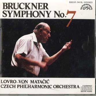 CD BRUCKNER - Symphony No. 7 Matacic-Czech Philha 32C377419 SUPRAPHON 1985 Japan Classical Used
