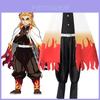 Стильный костюм для косплея Demon Slayer Kimetsu No Yaiba Rengoku Kyoujurou, кимоно-халат, с изысканным исполнением и удобной посадкой