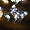 2m 20LED Seashell Starfish Sea String Lights Battery Powered Fairy Lights Under Sea Theme Wedding Birthday Party Decor