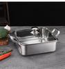 304 Stainless Steel Square Hot Pot Suitable for Gas Stove and Induction Cooker