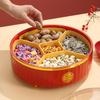Rotatable Fruit Plate Chinese Candy Box Fruit Plate Household Living Room Coffee Table Chinese New Year Nut Box Candy Plate