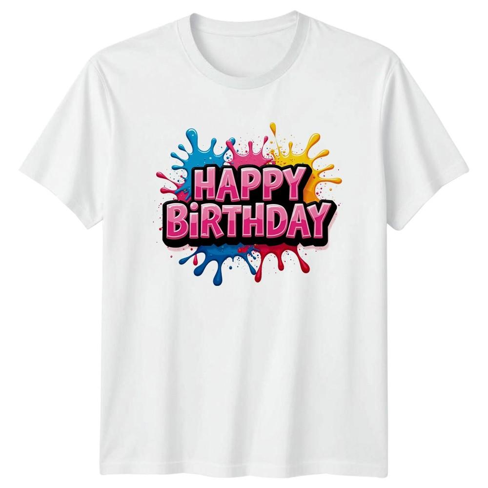 Happy Birthday Holidays Unisex TShirt Mens Tee Womens Top Graphic Unisex T-Shirt