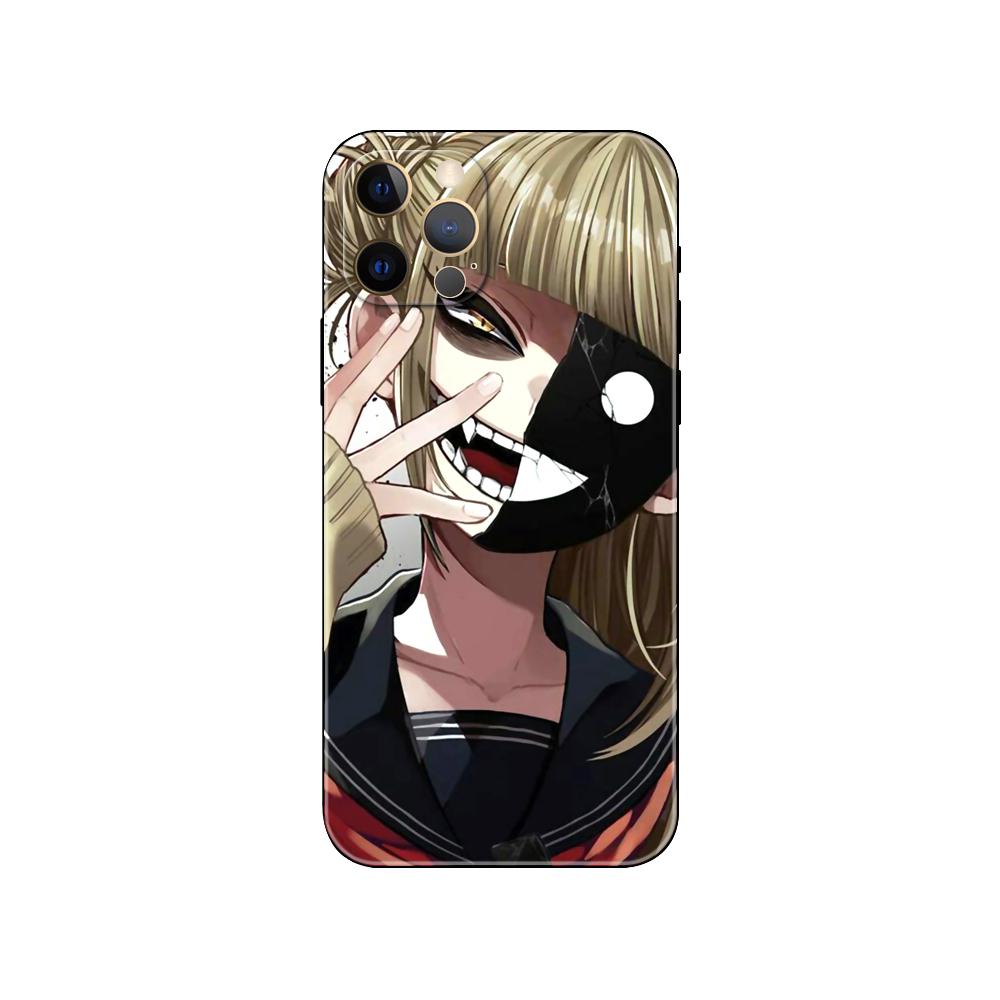 Милый чехол для телефона Himiko Toga Anime для iPhone 5 5s 2020se 6 6s 7 8 plus x 10 XR XS 11 12 13 mini pro MAX черная задняя крышка из ТПУ