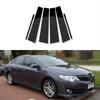 6 шт. подходят для Toyota Camry 2012 2013 2014 2015 2016 2017 глянцевые черные стойки стоек двери боковые окна молдинг отделка крышки аксессуары