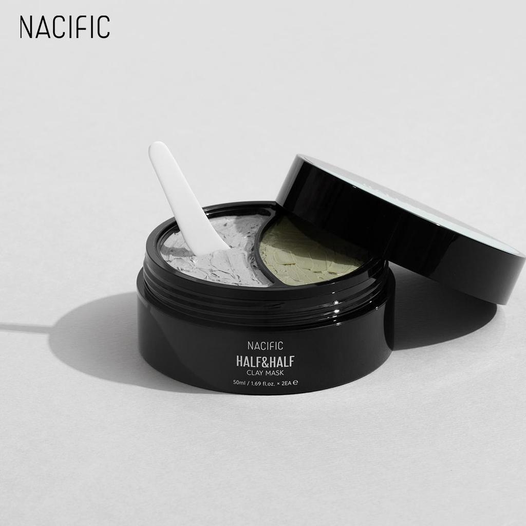 NACIFIC Маска Half and Half Clay 100 мл, успокаивает кожу, охлаждает, отшелушивает
