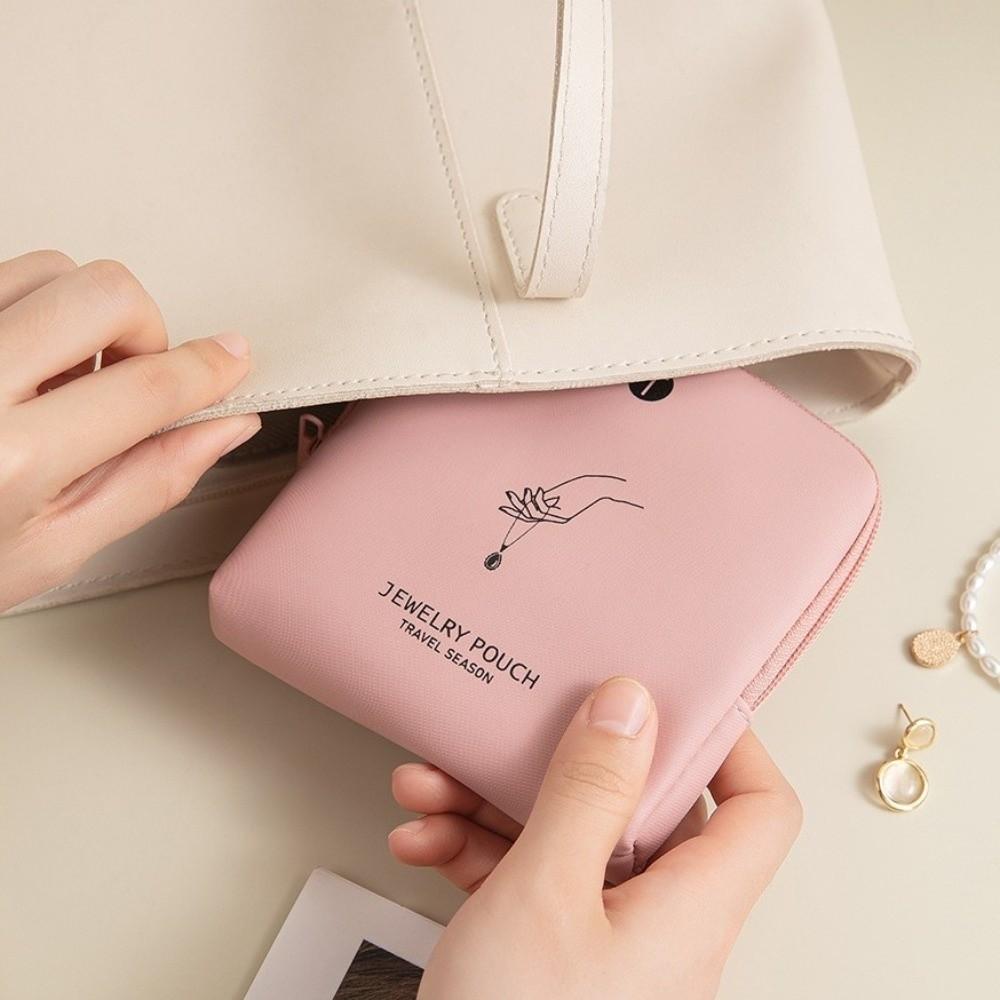 Waterproof Zipper Jewelry Bag Multifunctional Jewelry Organizer Fashion Jewelry Storage Bag Travel