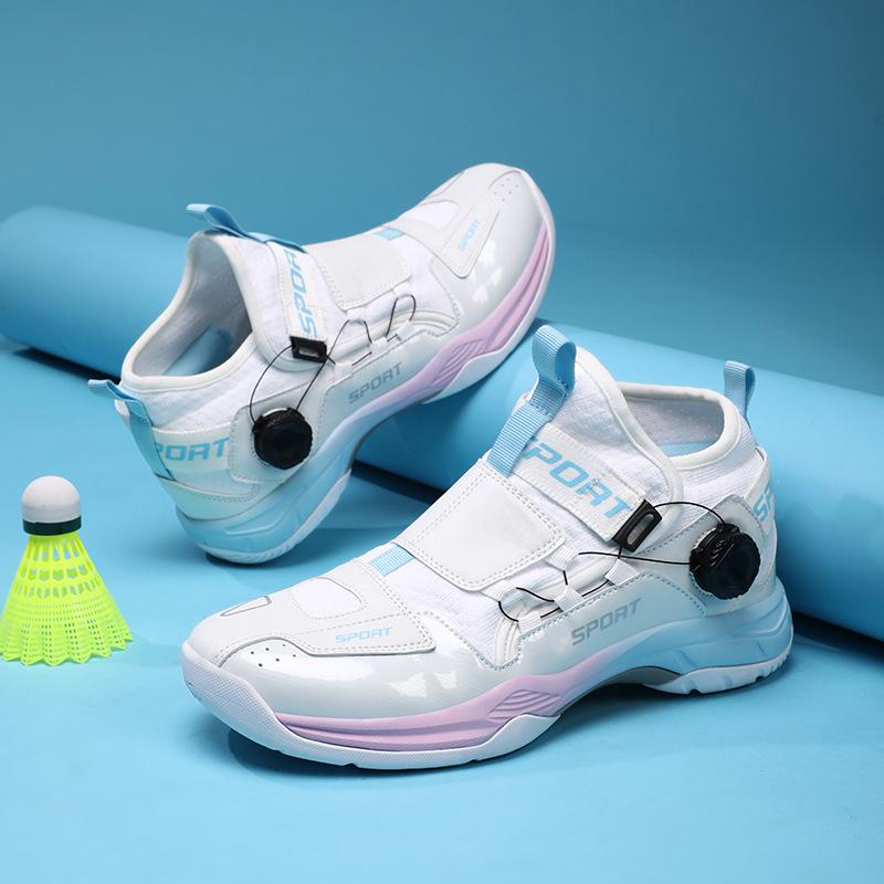 New badminton shoes men's and women's lightweight non-slip table tennis shoes thick-soled wear-resistant outdoor training special tennis shoes