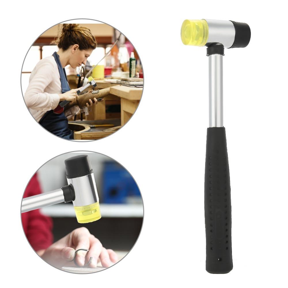 25mm Size Rubber Hammer Rubber Material Double Faced Hammer Plastic Mallet Furniture Assembly