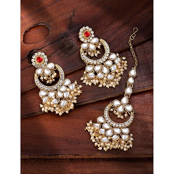 Кундан Традиционный Этнический Набор Украшений Подарок для Женщин