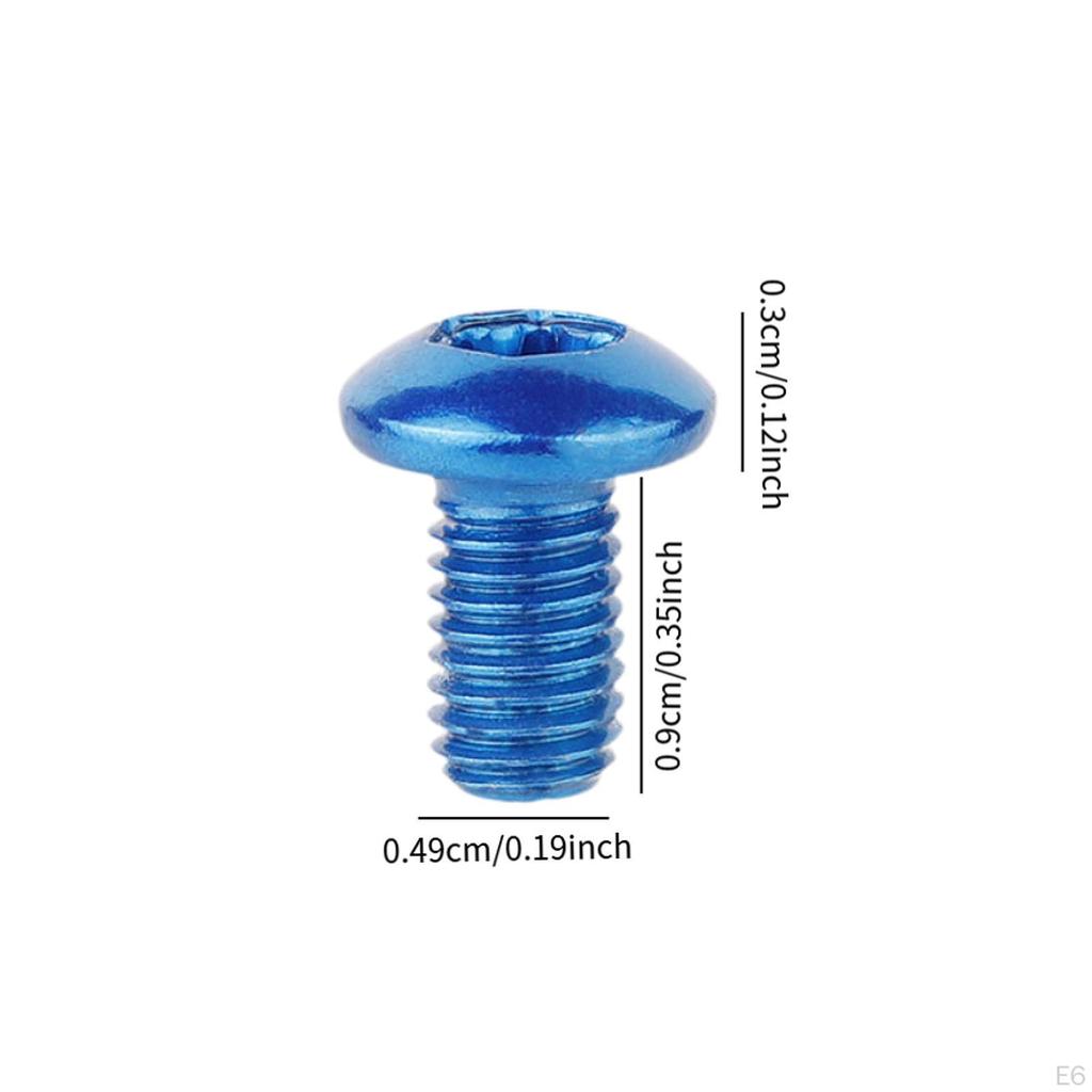 12 Pack Bicycle Disc Brake Rotor Fasteners T25 Screws for Cycling