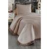 Кружевное стеганое односпальное покрывало Limena Light Cappucino