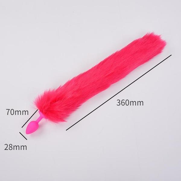 Красный лисий хвост реквизит для выступлений украшение для вечеринки