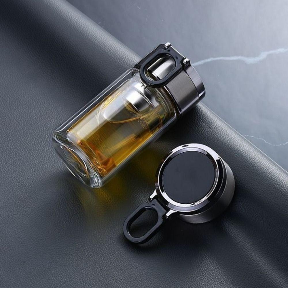 240/300ML Glass Water Bottle Double-Layer Tumbler Drinkware Leak Proof Glass Teapot Outdoor