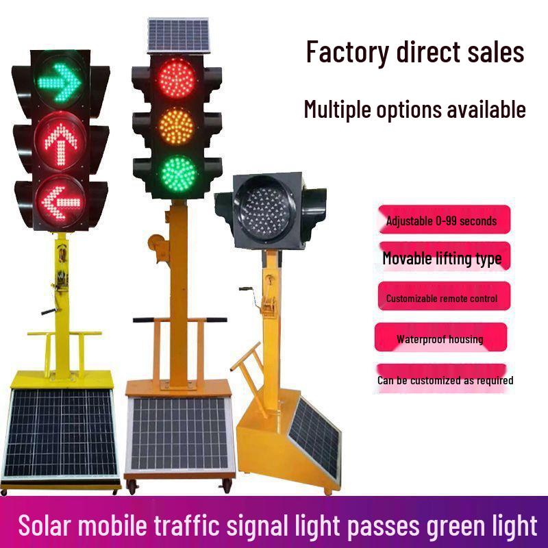 Liftable Solar-Powered Mobile Traffic Signal for Intersections and Driving Schools