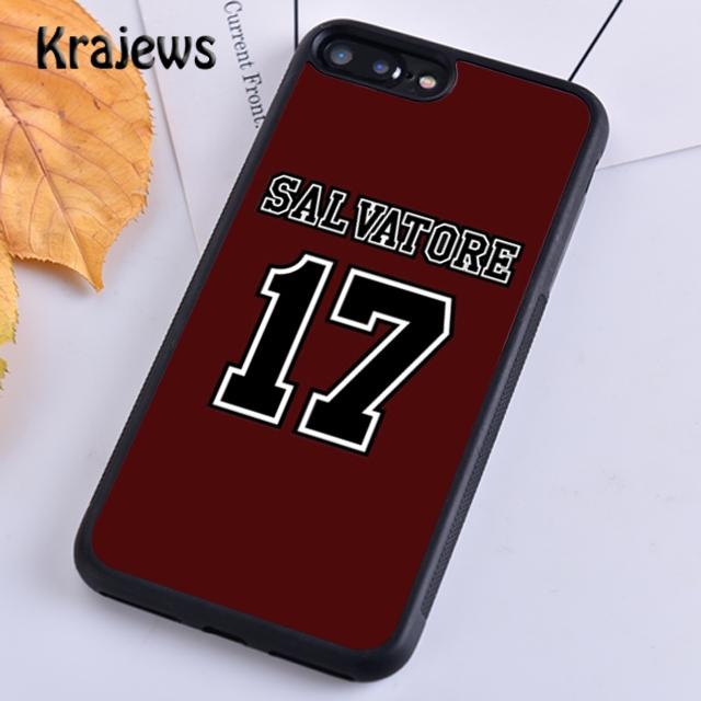 Мягкий чехол Krajews «Дневники вампира» миссис Сальваторе для iPhone 14 5 6s 7 8 plus X XR XS 11 12 13 pro max Samsung S21 S22 ultra