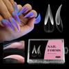 Crystal Nail Forms For Gel Extensions Full Coverage ABS Mold With Graduated Scale Professional Acrylic Nail Art Tool High Transparency