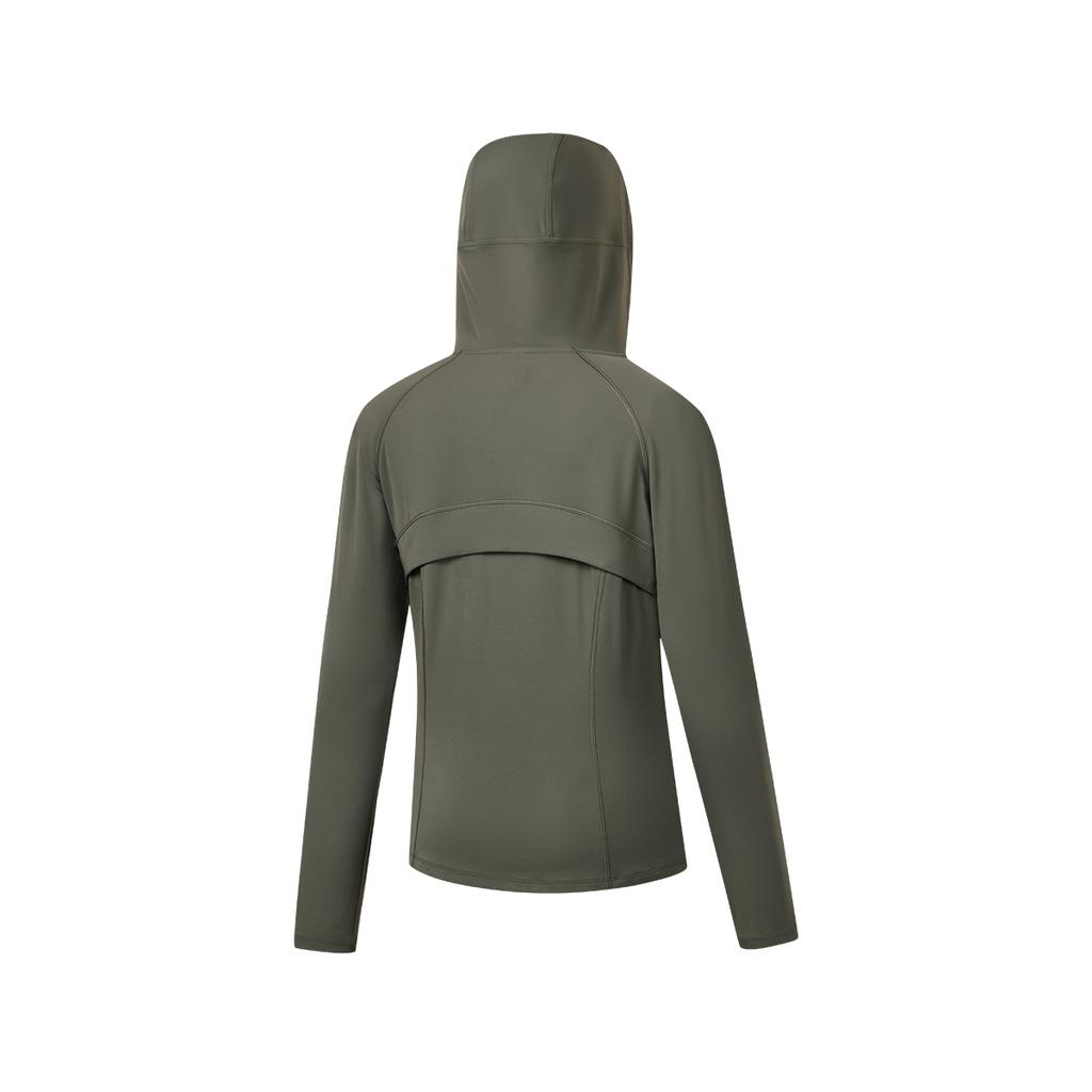 SAUCONY Modern Binzhou Series Hooded Solid Color Zip Long Sleeve Jacket Women Jackets SA1250KJ94L-GR139