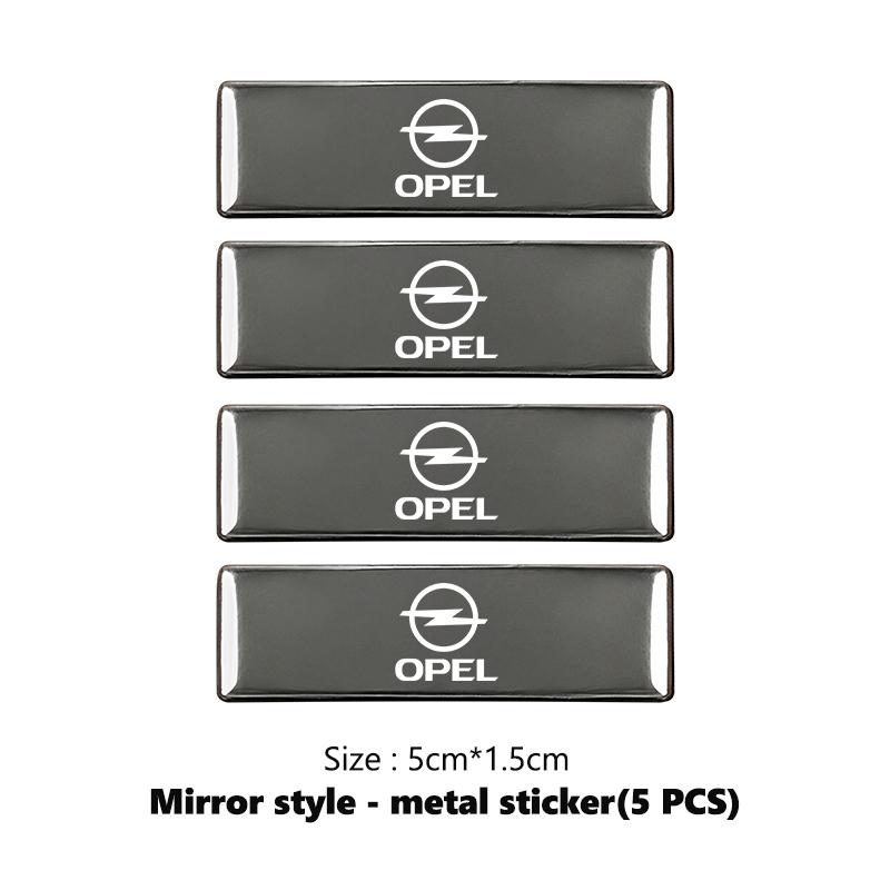 For Opel Car Trunk Body Sticker Aluminum Alloy Emblem Auto Stickers Astra G H J K F Corsa D Zafira B Insignia Mokka Regal