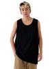 SUPER BIG Tank Top USA Cotton and [Good Wear] Men's Women's (M, Black)