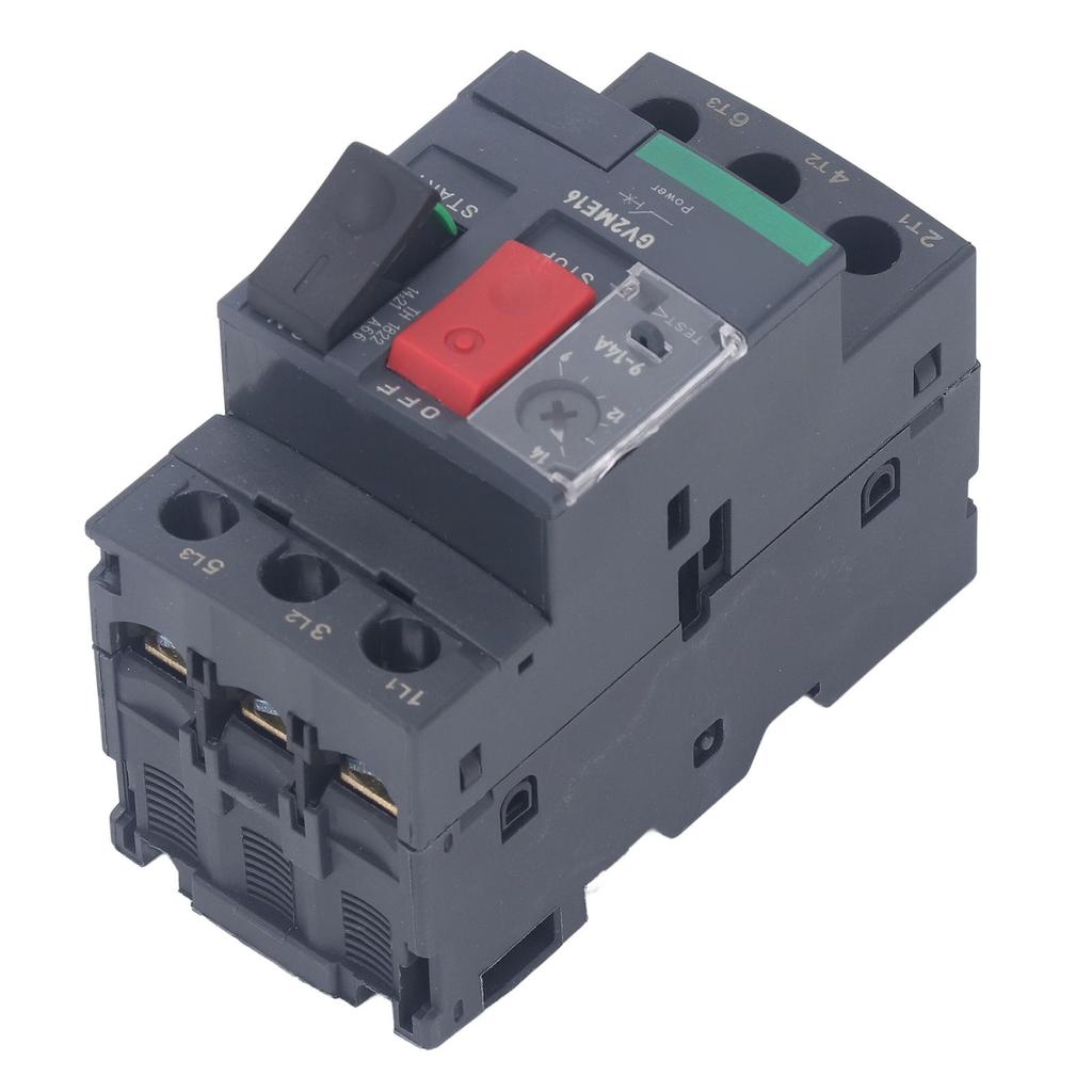 Motor Circuit Breaker Overload Protection Thermal Magnetic Manual Motor Starter Button Rail Mount AC690V GV2‑ME16 9‑14A