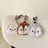 Cute Plush Penguin Coin Purse Colorful Hanging Rope Mini Storage Bag Small Makeup Bag  Students