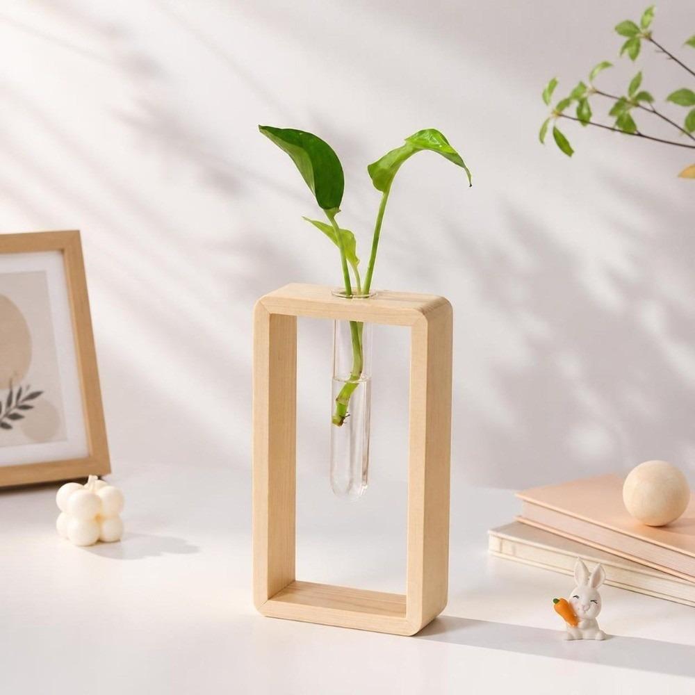 Home Decoration Glass Tube Vase Minimalist Flower Holder Hydroponic Flower Vase Wedding Decoration