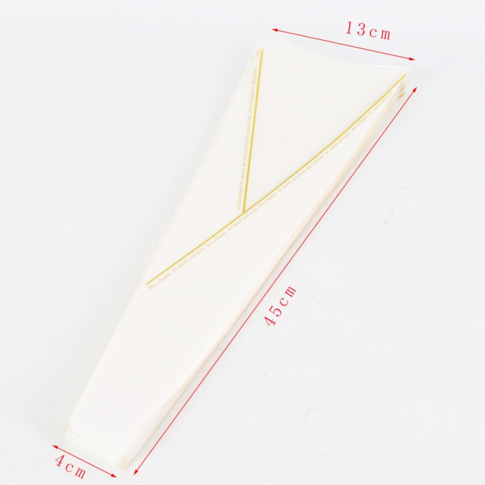 50 шт. Пластиковые пакеты для упаковки цветов, одиночные цветочные обертки для роз ко Дню святого Валентина