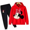 2025 Mickey Minnie Mouse костюм для девочек детские толстовки с длинными рукавами и длинными штанами комплект из 2 предметов детская спортивная одежда повседневная одежда для девочек