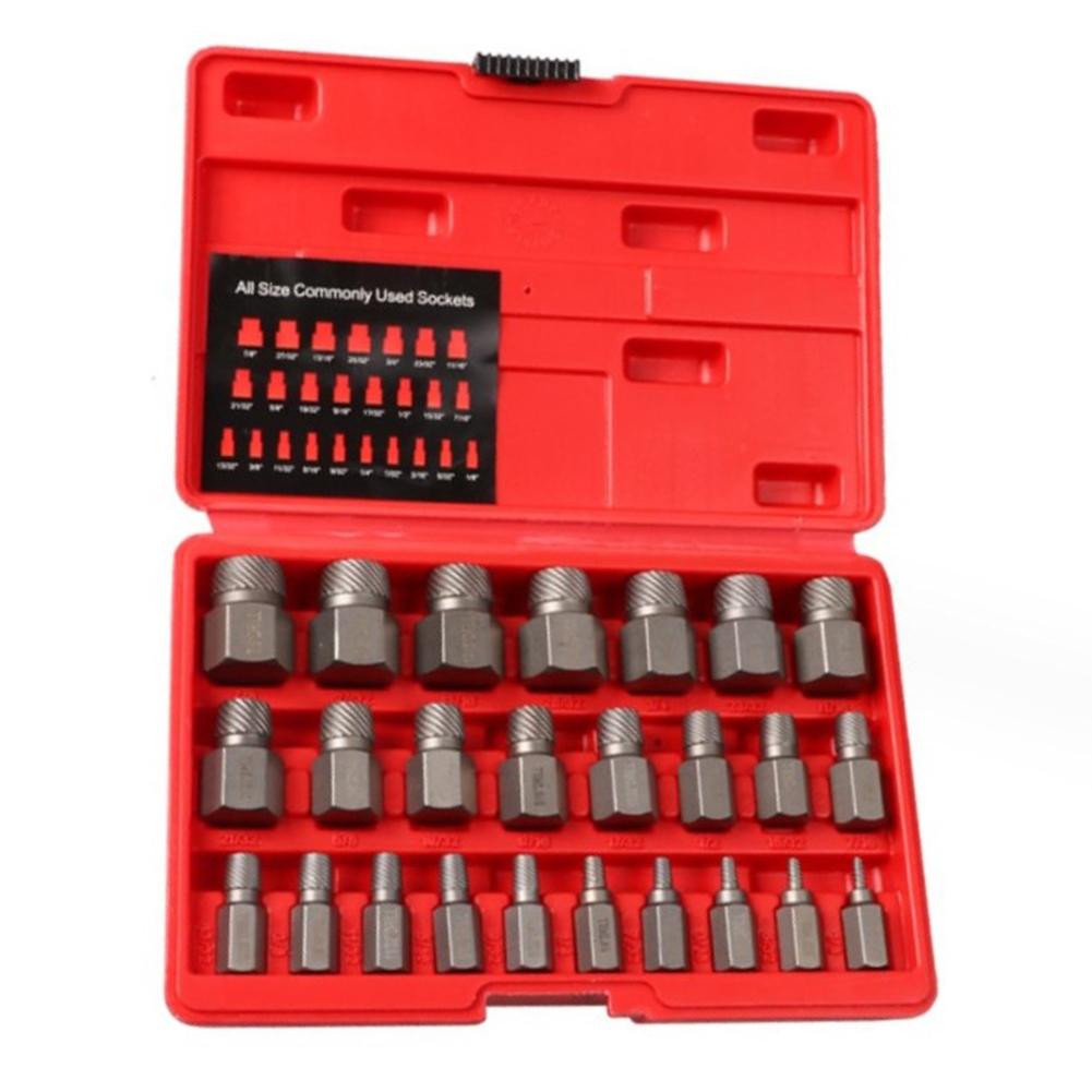 Hex Screw Extractor Set Rounded Bolt Extractor Bolt Remover Easy Storage