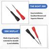 AEE4-6 Pack 2Mm Needle Test Probes, 600V/10A Non-Destructive Multimeter Test For Leads Tl71 Tl75- 3 Black & 3 Red