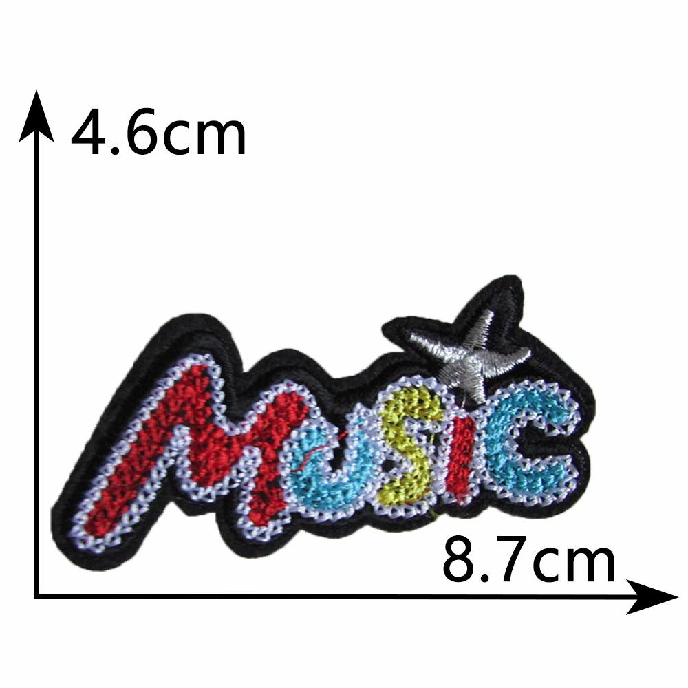 Letter Embroidery Hot Melt Adhesive Ironing Badge Cloth Sticker Diy Sewing Decorative Clothing Accessories Patch Cloth Sticker