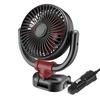 Car Fan 360° Adjustable 2 Head Air Fan Automotive Electric Fan USB/12V/24V Fan 3 Speeds Headrest Ventilation Fan Car Silent Fan