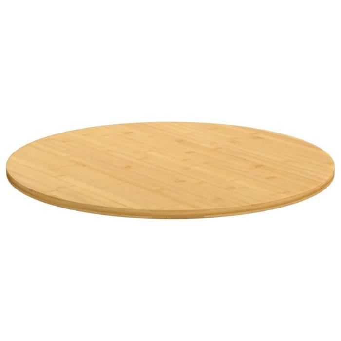 VidaXL Table Top Ø60x1.5 Cm Bamboo 352674