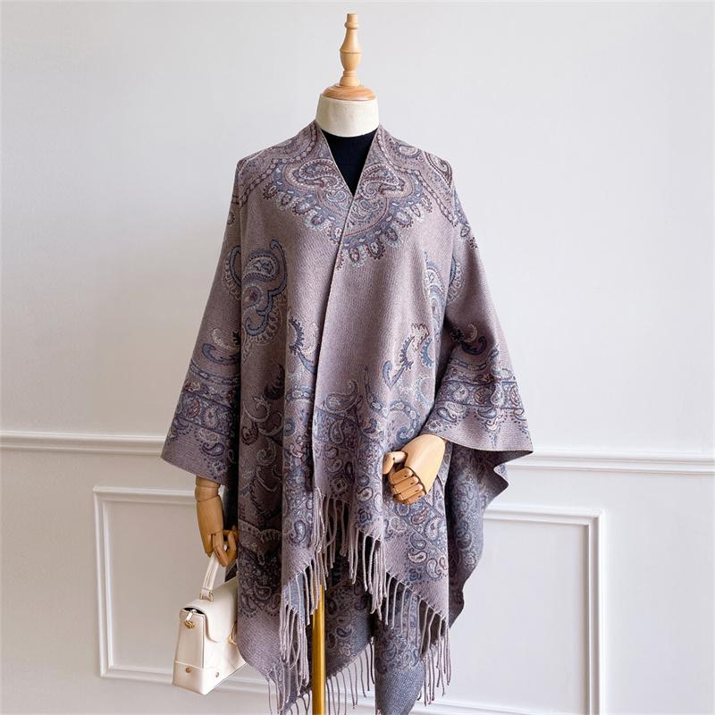 Luxury Brand Autumn Cashmere Pashmina Shawl Scarf for Women Wrap Warm Winter Scarves Blanket Print Female Foulard Poncho Stole