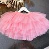 Юбки-пачки для маленьких девочек, черное пушистое фатиновое бальное платье принцессы для малышей, юбка-петти, балетная танцевальная детская юбка для вечеринки, дня рождения
