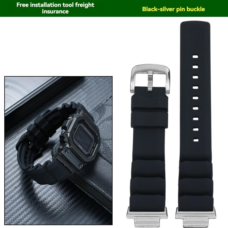 Для Casio Маленький Квадратный GW-B5600 GW-M5610 DW5600 GA2100 GM5600 Высококачественный Мягкий Силиконовый Металлический Преобразователь Мужской Ремешок для Часов
