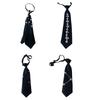 Uniform Black Ties For Janpanese JK Uniform Cosplay Accessory Neckwear Jk Seifuku Cute Anime Necktie with Pearls