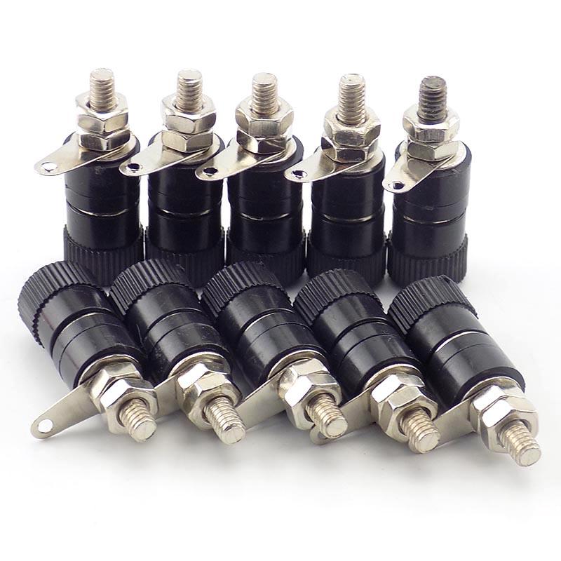 10Pcs Red Black 4mm Banana Plug Socket Connector Gold Plated / Nickel Plated 4mm Banana Male Female Binding Post Speaker Cable