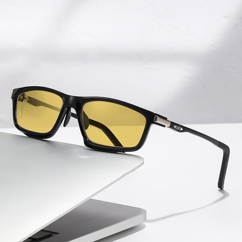 High Quality Polarized Night Vision Sunglasses Men Spring Temple Uv400 Driving Sun Glasses Frame Eyewear