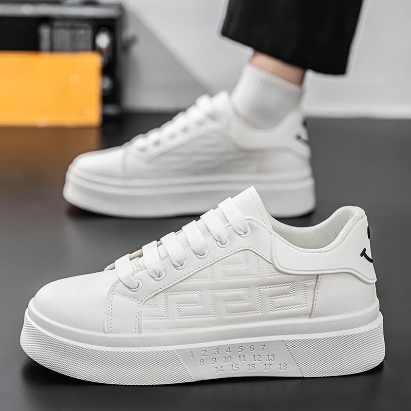 Spring Men's Shoes New Breathable Little White Shoes Boys Trend Versatile Platform Sports Shoes Casual Board Shoes Trendy Shoes