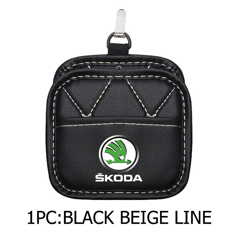 rjhwp8 Car Styling Air Outlet Storage Box Phone Glasses Organizer Accessories For Skoda Octavia A5 A7 RS Fabia Superb Rapid Karoq