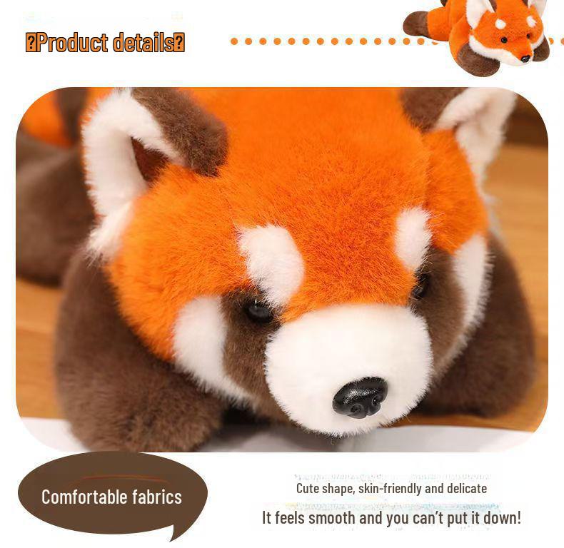 Красная панда плюшевая лисица кукла - милая игрушка енот для детей, девочек, подарки на день рождения