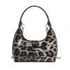 Retro Leopard Print Shoulder Bag Trendy Fashion Underarm Bag Niche High-end Textured Women's Messenger Bag