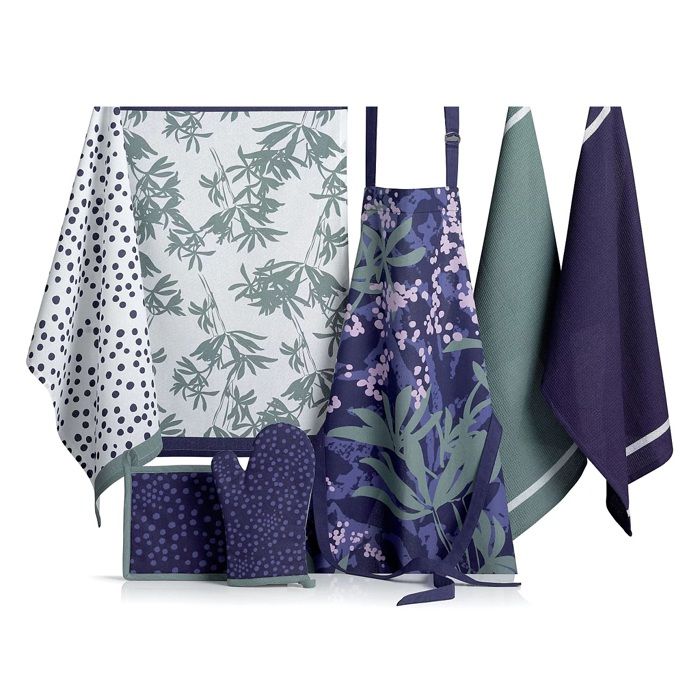 Torchons - Lot De 2 - 50 X 70 Cm - 100% Coton Absorbant - Bleu Chic